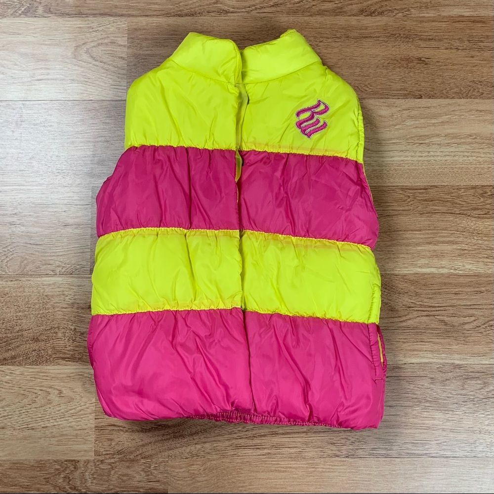 ROCAWEAR Classic Colorblock Toddler Girls Puffer Vest Size 4 Fall Winter Outdoor